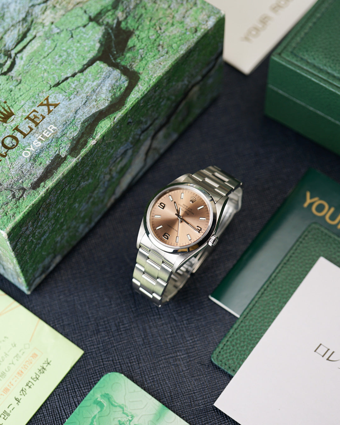 Rolex Air King réf. 14000M avec cadran saumon