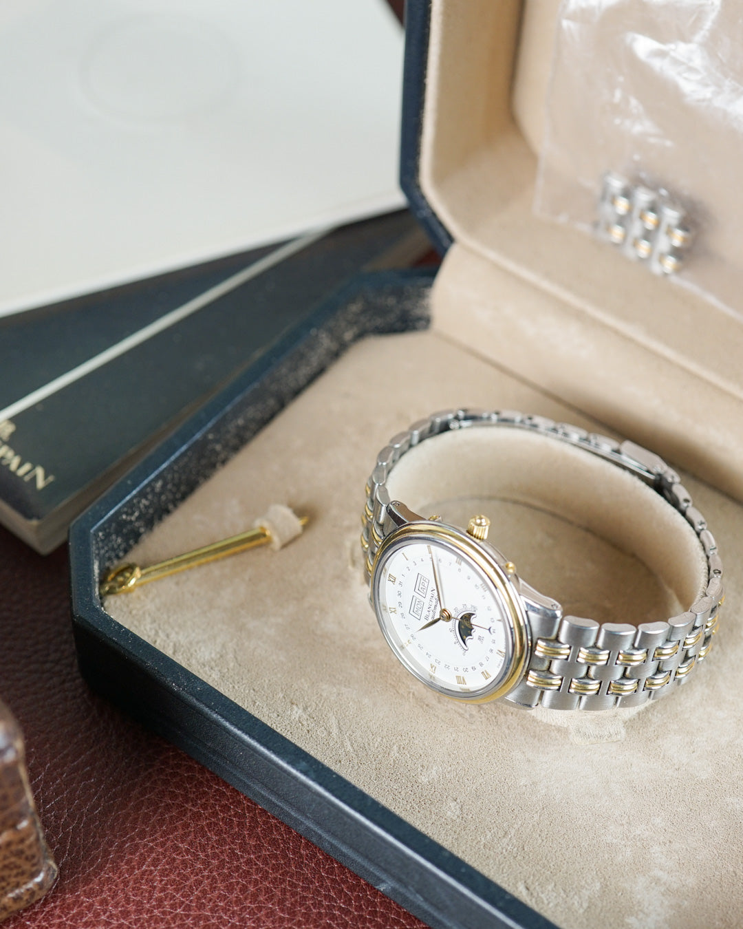 Blancpain Villeret in gold & steel - Full Set