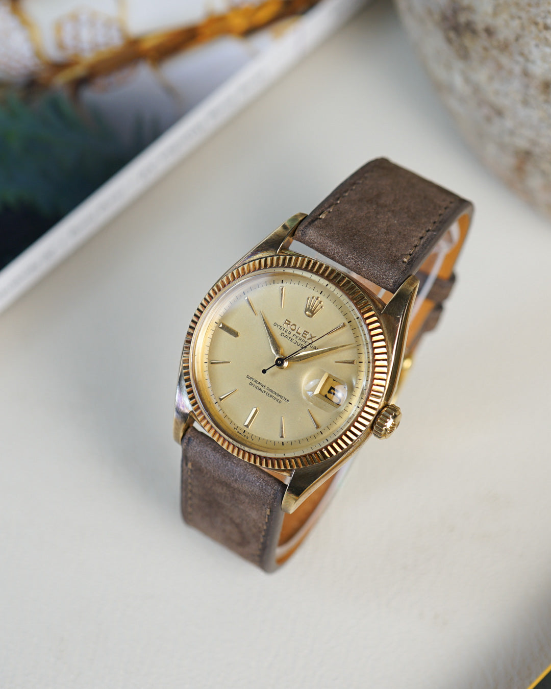 Rolex Datejust ref. 6605 in 18k yellow gold