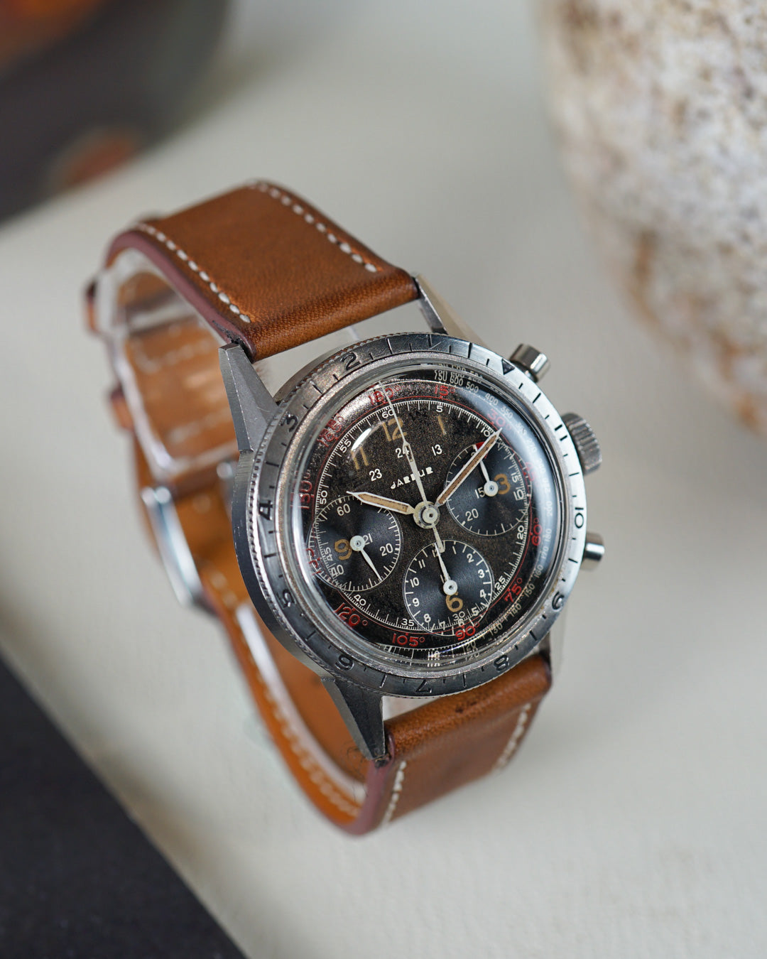 Jardur Bezelmeter with tropical dial