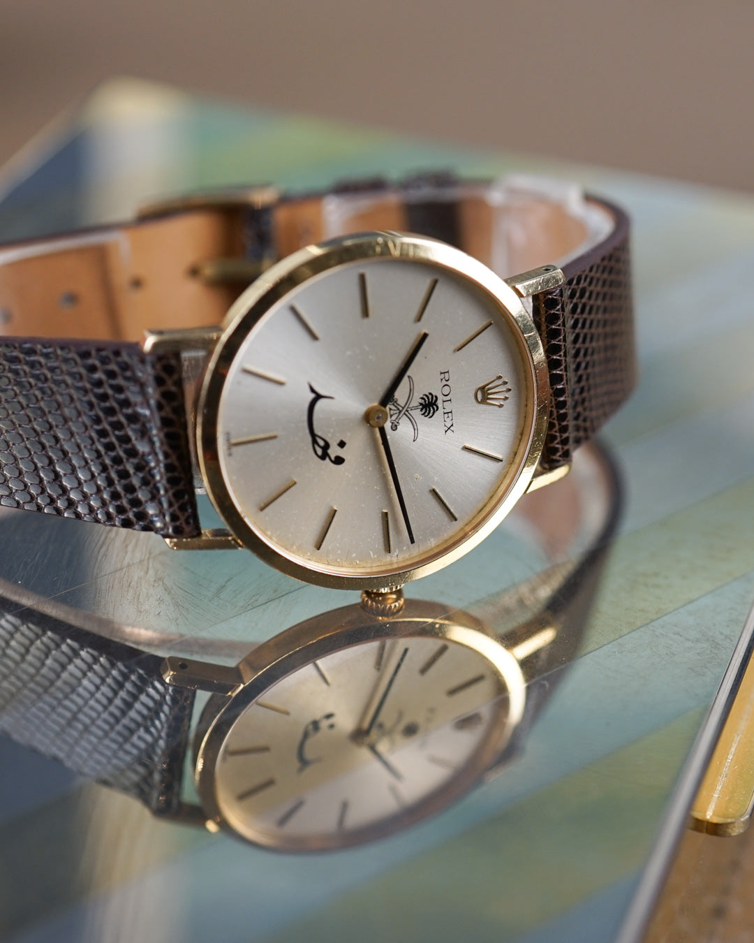 Rolex Cellini ref. 4112 with Arabic dial in 18k Gold