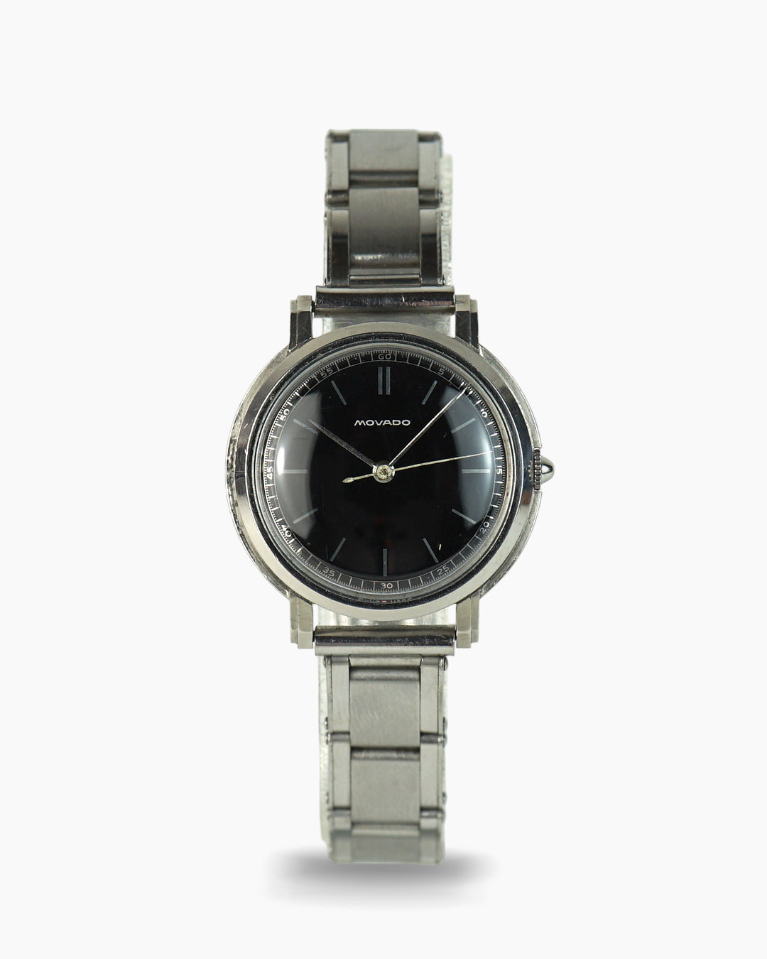 Movado Gilt Black Dial with NOS Gay Freres extensible bracelet
