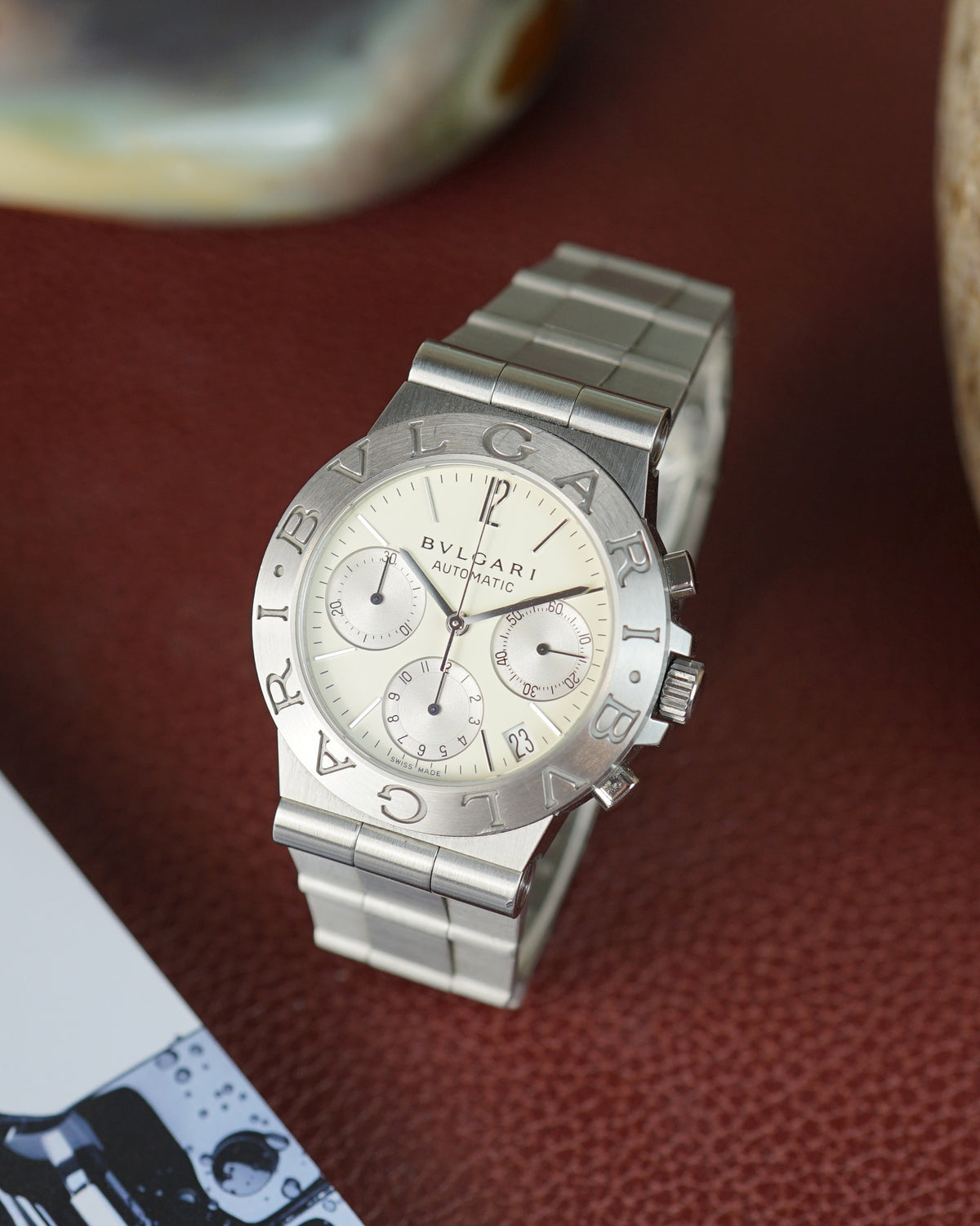 Bulgari Diagono Chronograph with cream dial