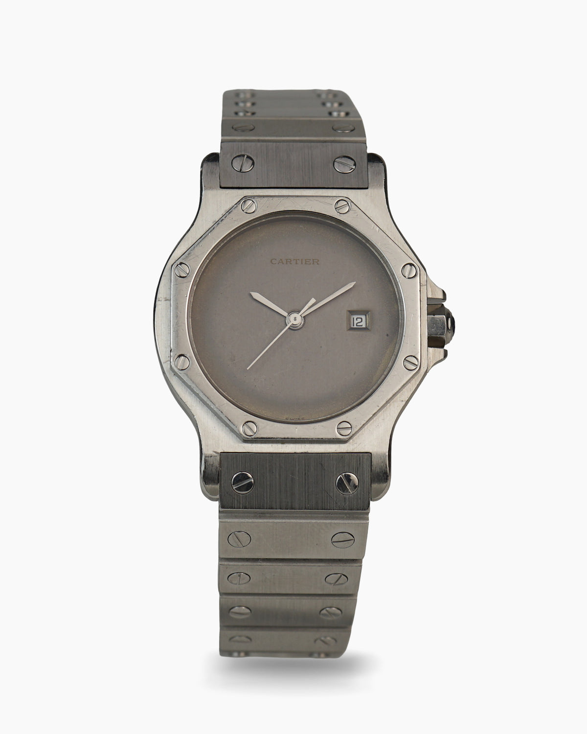 Cartier Santos Octogon Large ref. 2965 with grey ghost tropical dial