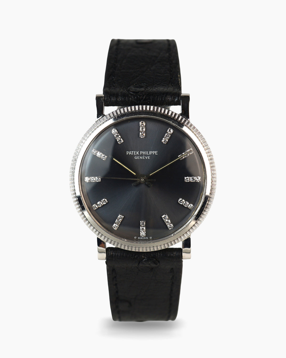 Patek Philippe Calatrava reference 3563 in white gold, diamond indices