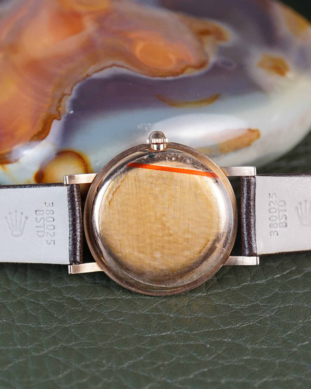Rolex Precision in rose gold with incredible guilloché dial