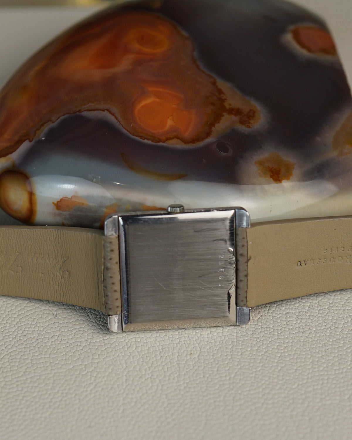 Audemars Piguet Tank in white gold, florentine finish