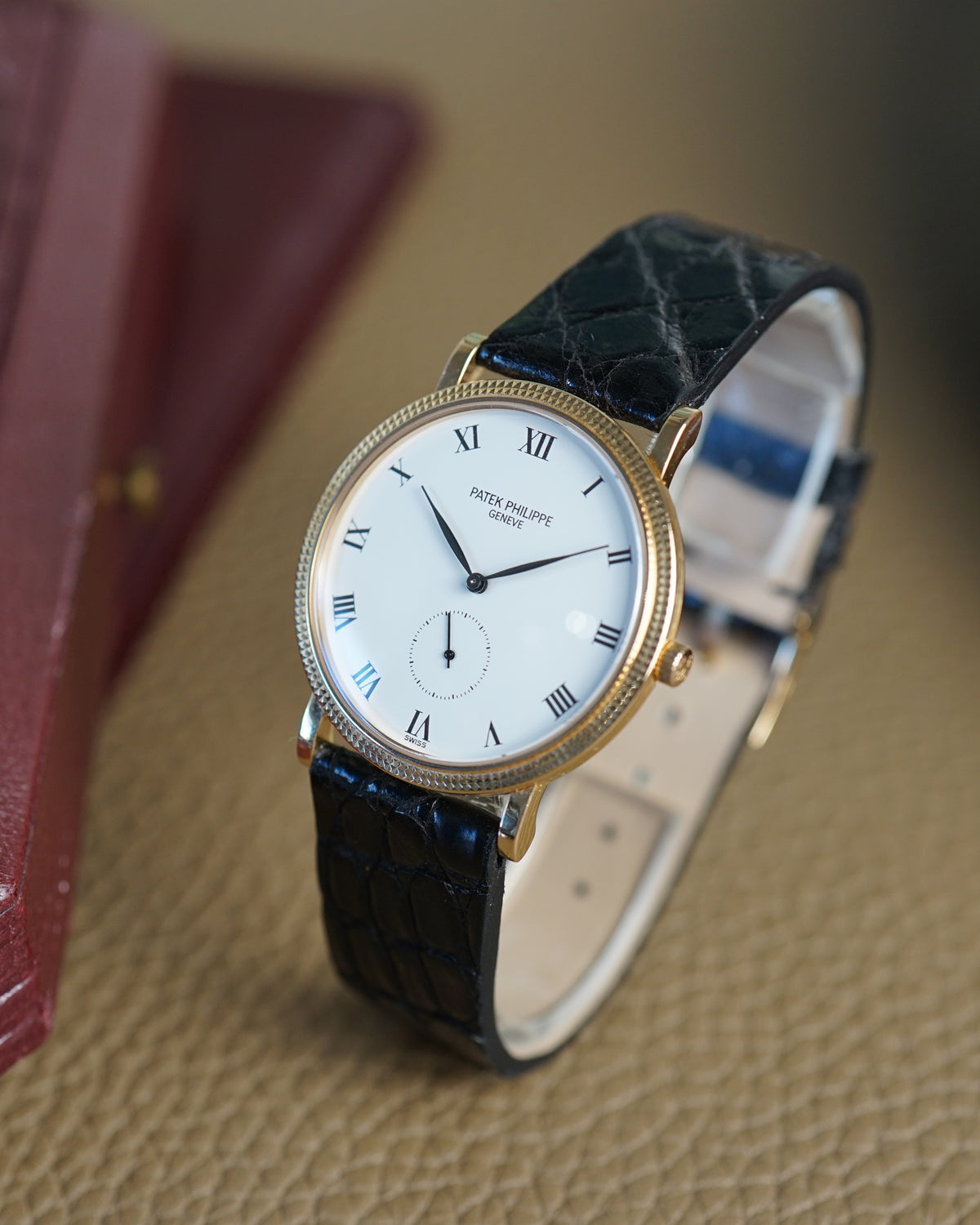 Patek Philippe Calatrava reference 3919 in rose gold, full set