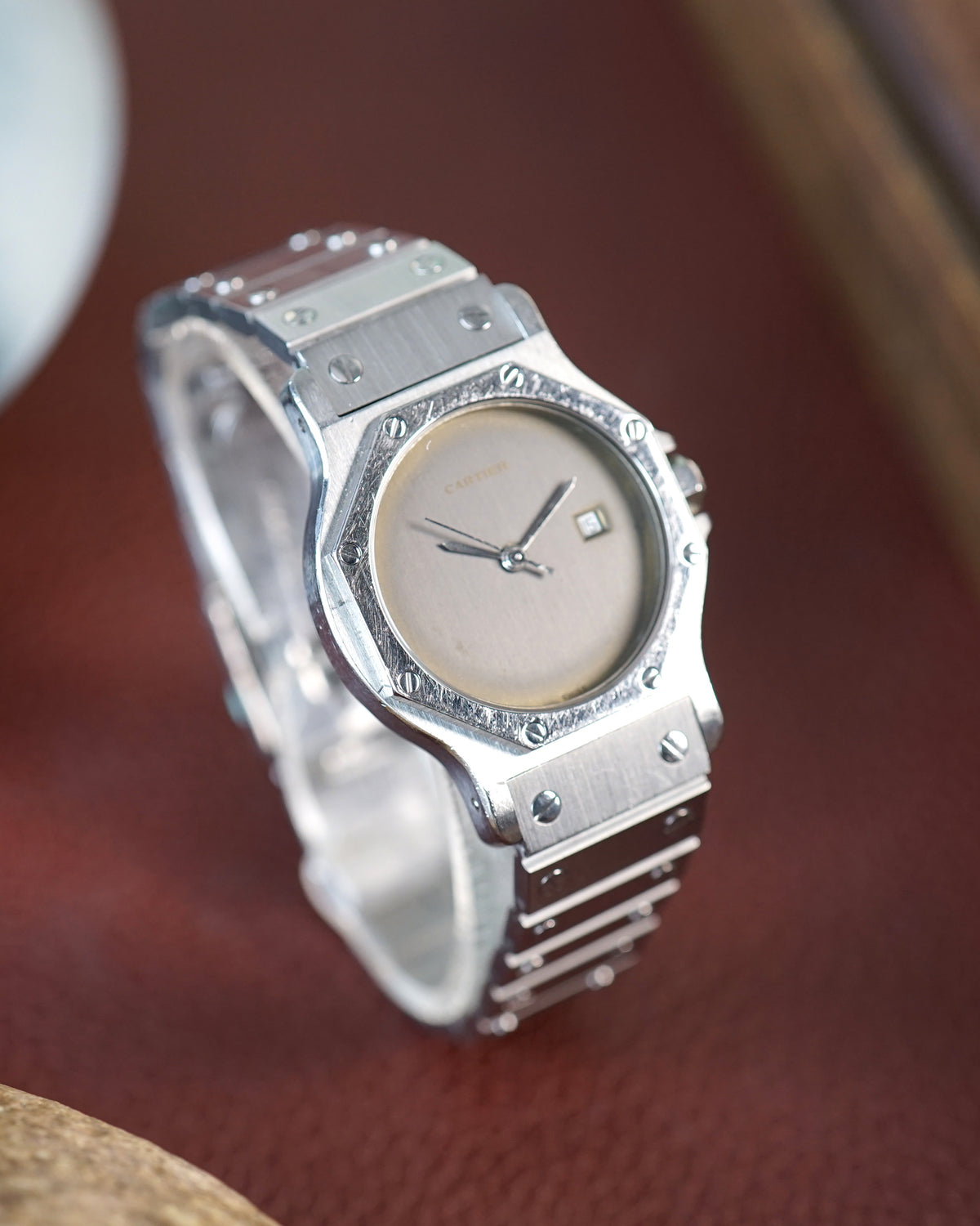 Cartier Santos Octogon Large ref. 2965 with grey ghost tropical dial