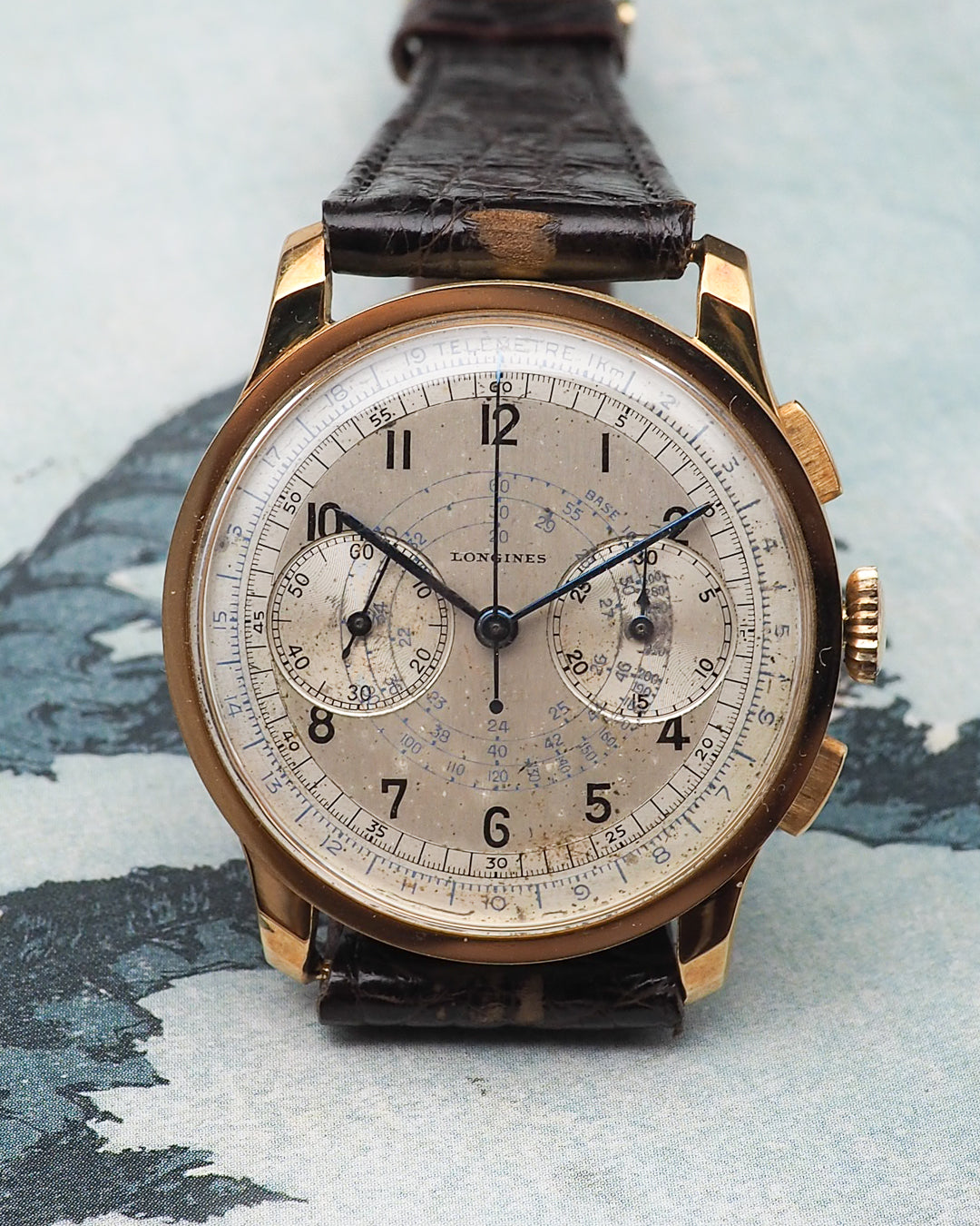 1940 Longines oversized 13zn chronograph ref. 3756