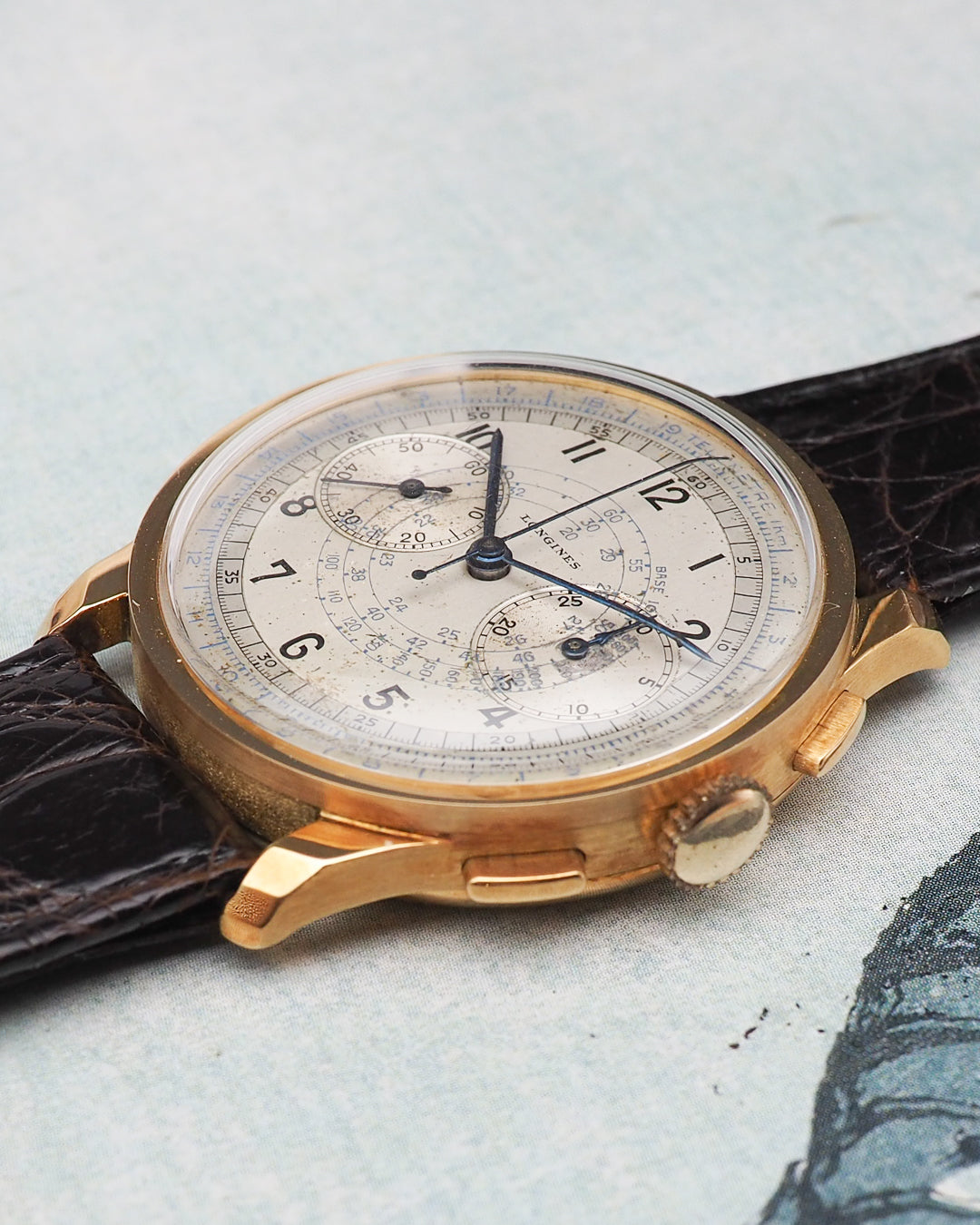 1940 Longines oversized 13zn chronograph ref. 3756