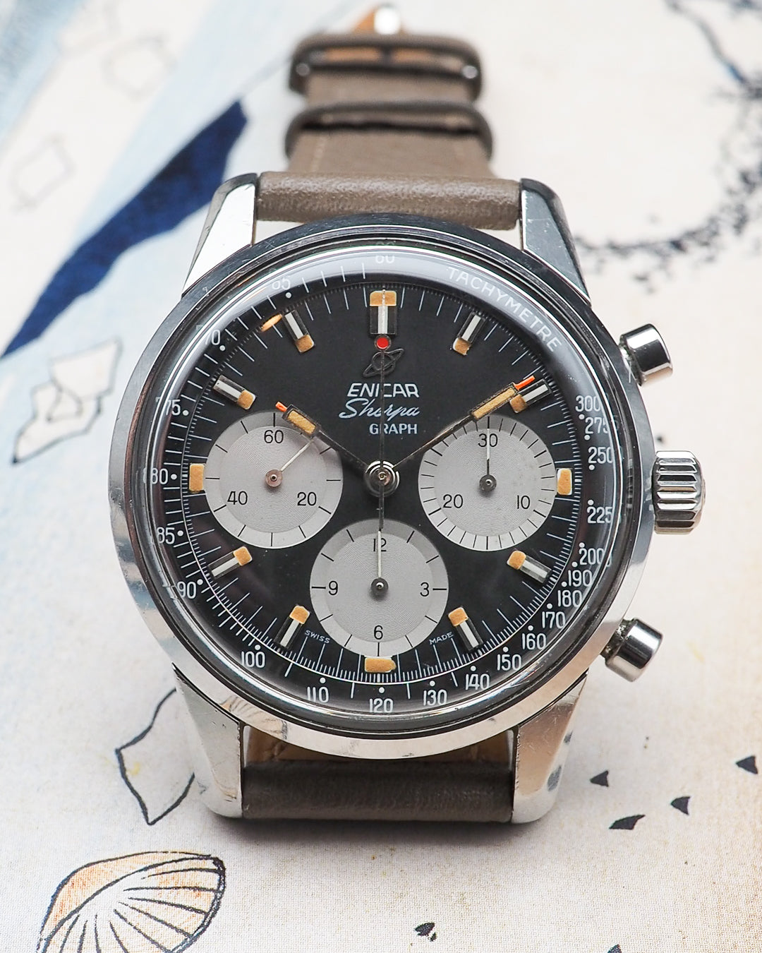 1960s Enicar Sherpa Graph mk. 3 "Jim Clark"
