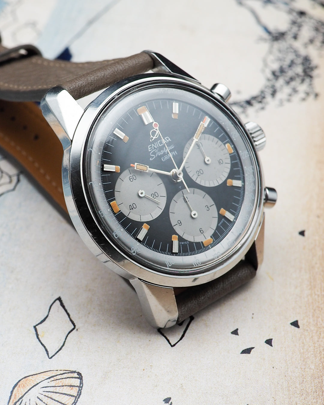 1960s Enicar Sherpa Graph mk. 3 "Jim Clark"