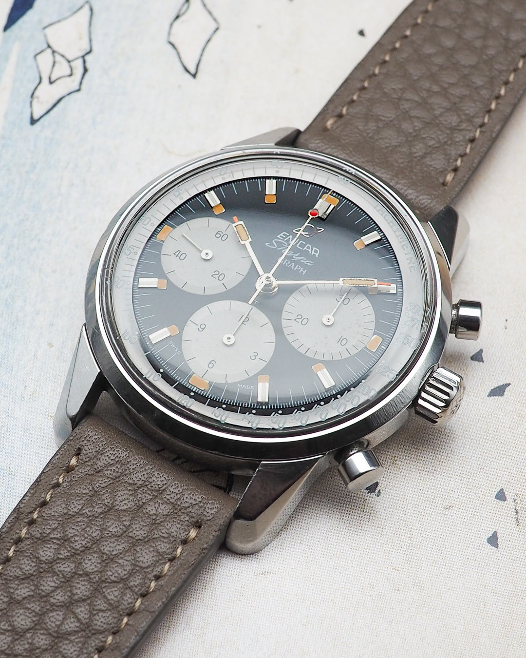 1960s Enicar Sherpa Graph mk. 3 "Jim Clark"