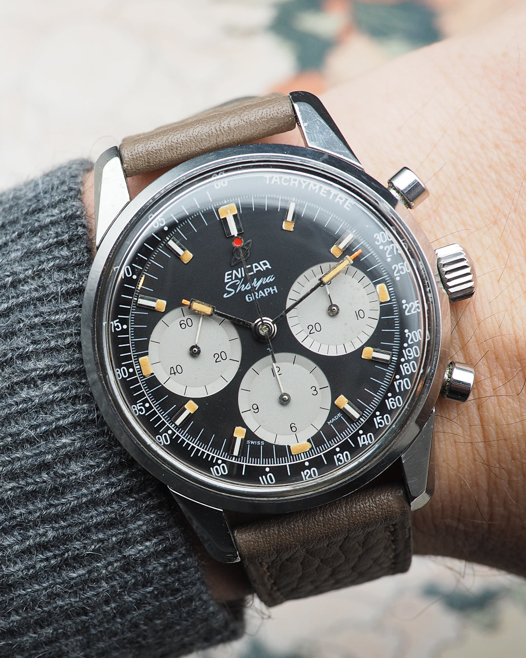 1960s Enicar Sherpa Graph mk. 3 "Jim Clark"