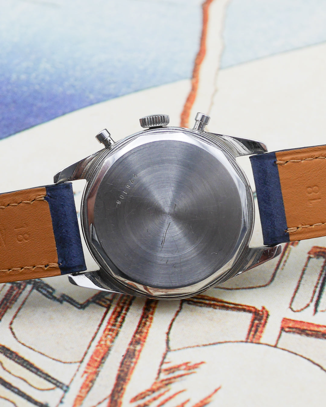 1960s Jaeger Chronograph Valjoux 72 small pushers