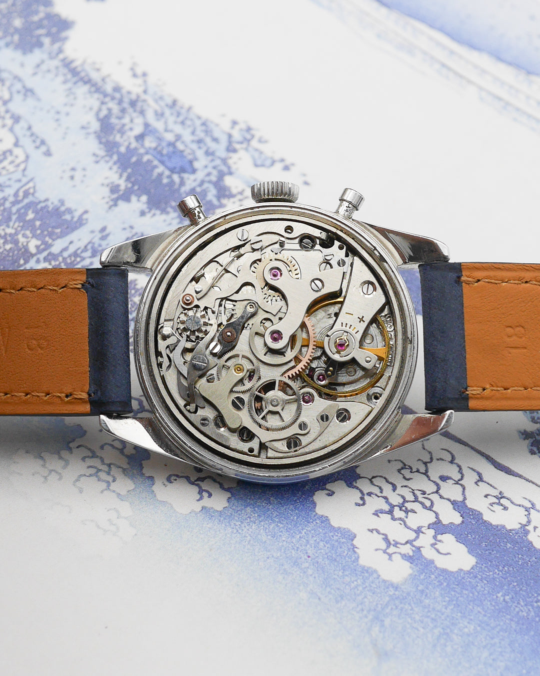 1960s Jaeger Chronograph Valjoux 72 small pushers