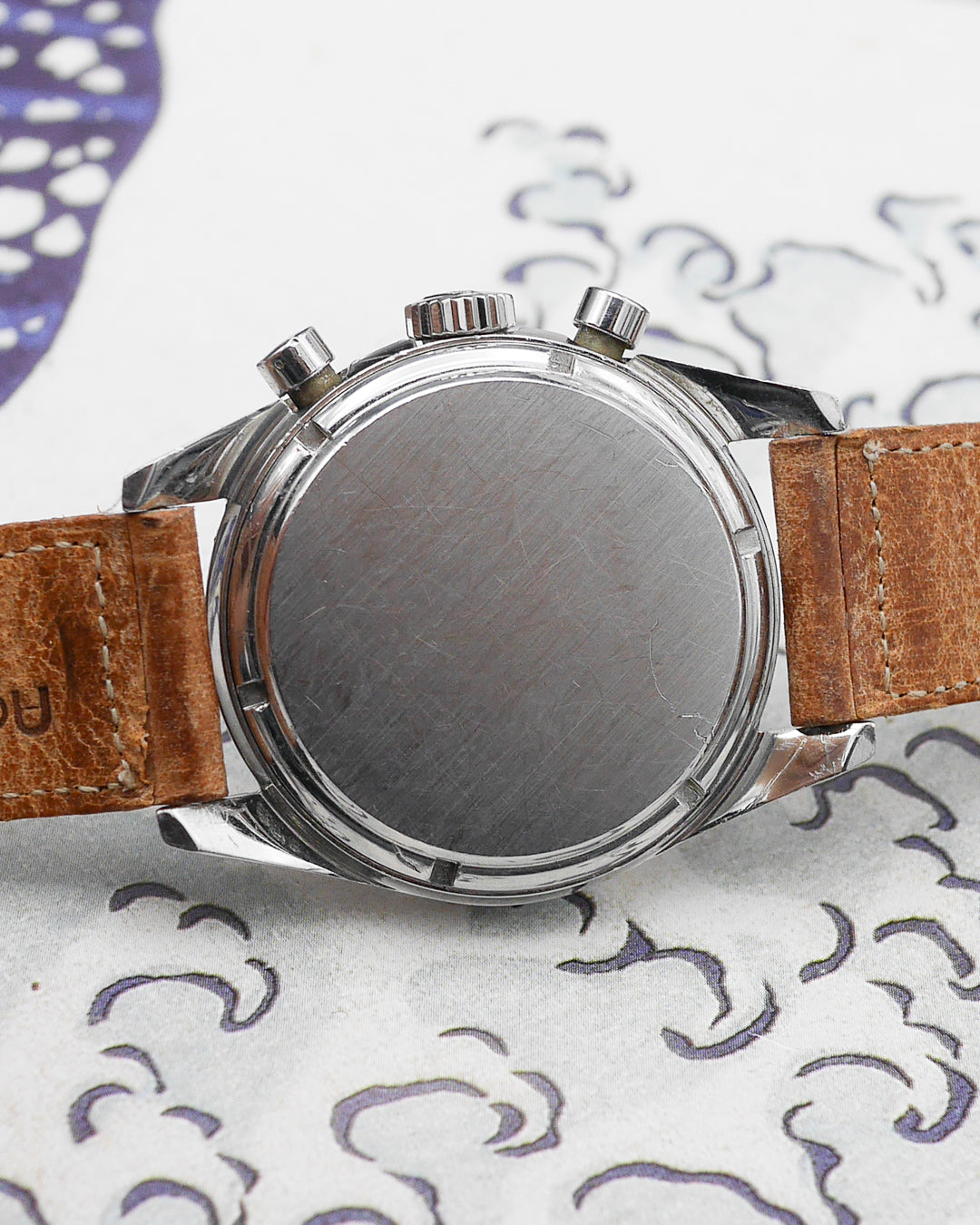Heuer Carrera 2447S 1st execution with silver sunburst dial