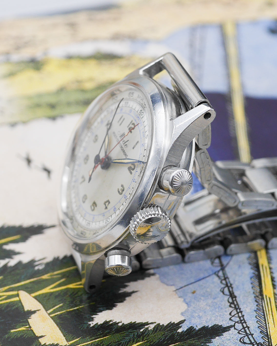 1940s Mido Multi-Centerchrono Taubert/FB Case