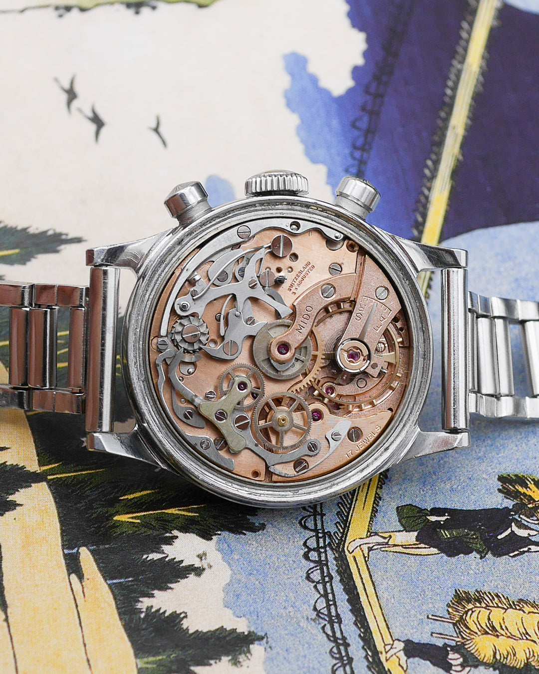 1940s Mido Multi-Centerchrono Taubert/FB Case