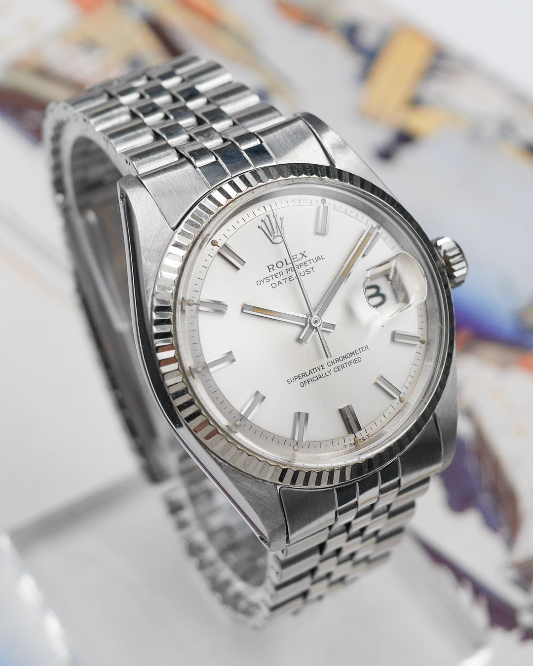 Rolex Oyster Perpetual Datejust 1601 Wide Boy de 1970