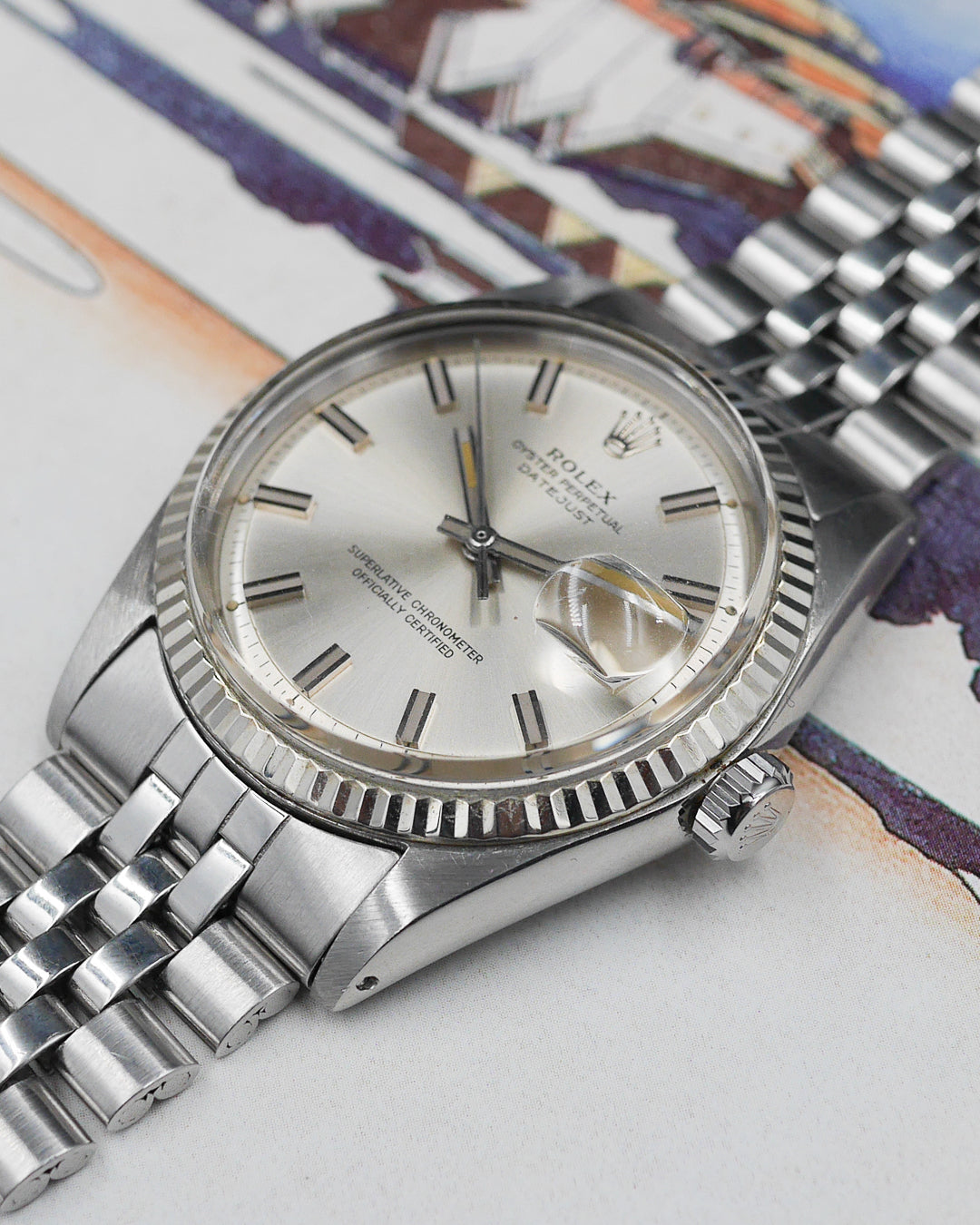 Rolex Oyster Perpetual Datejust 1601 Wide Boy de 1970