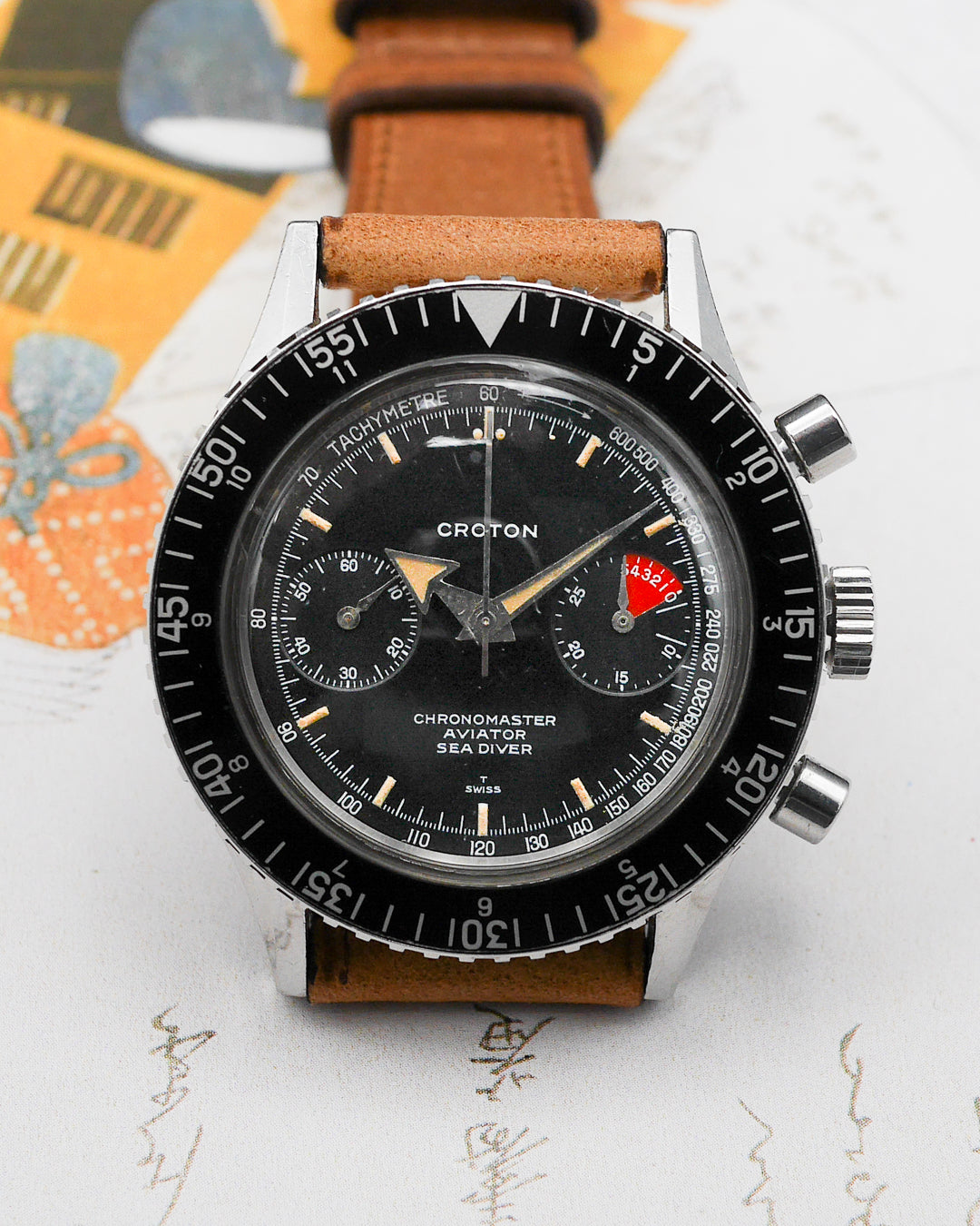 1960s Croton Chronomaster Aviator Sea Diver "CASD"