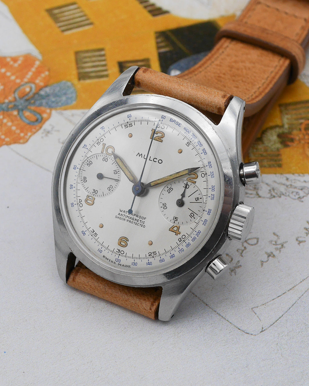 1940s Mulco Spillman case with rare luminous dial