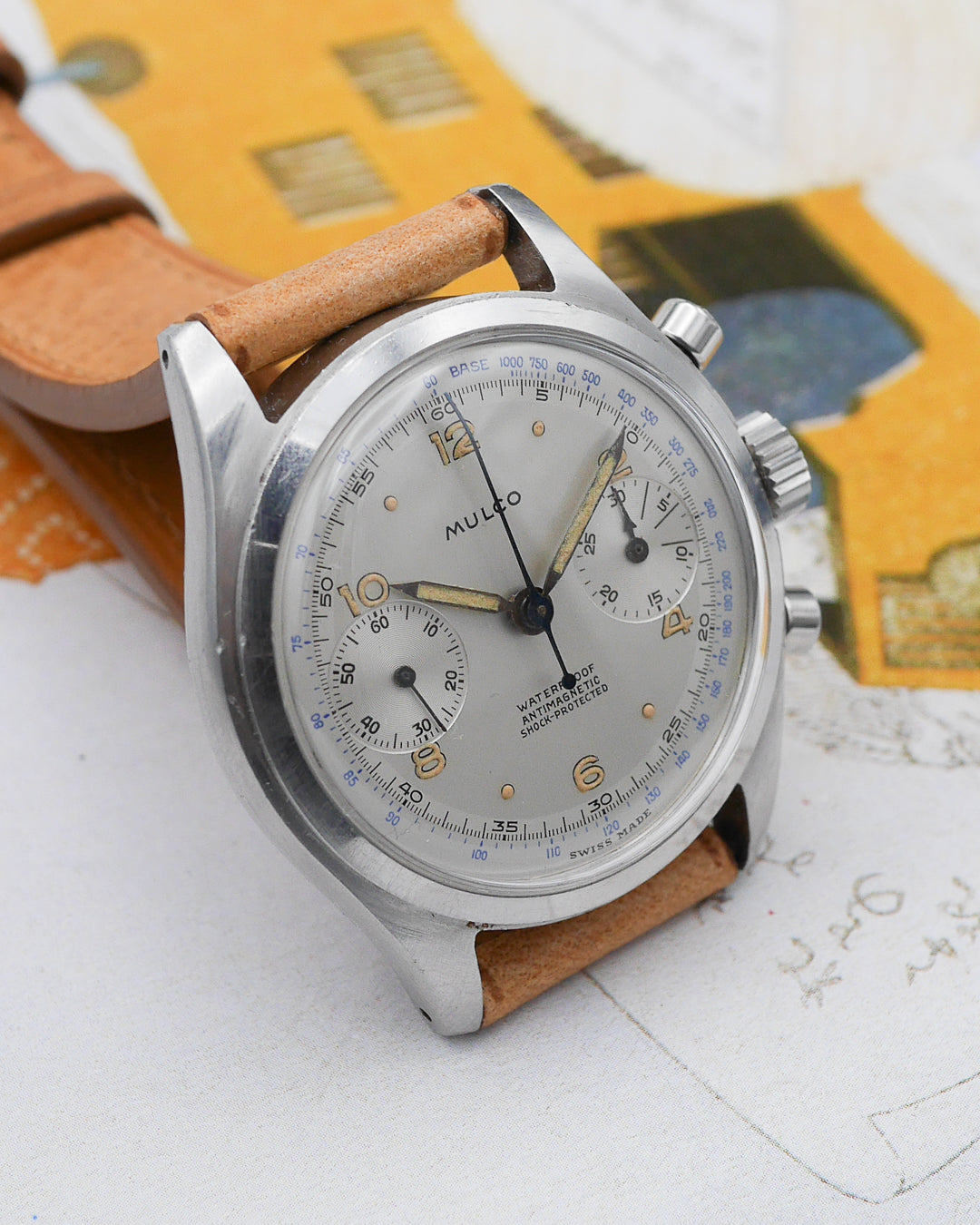1940s Mulco Spillman case with rare luminous dial