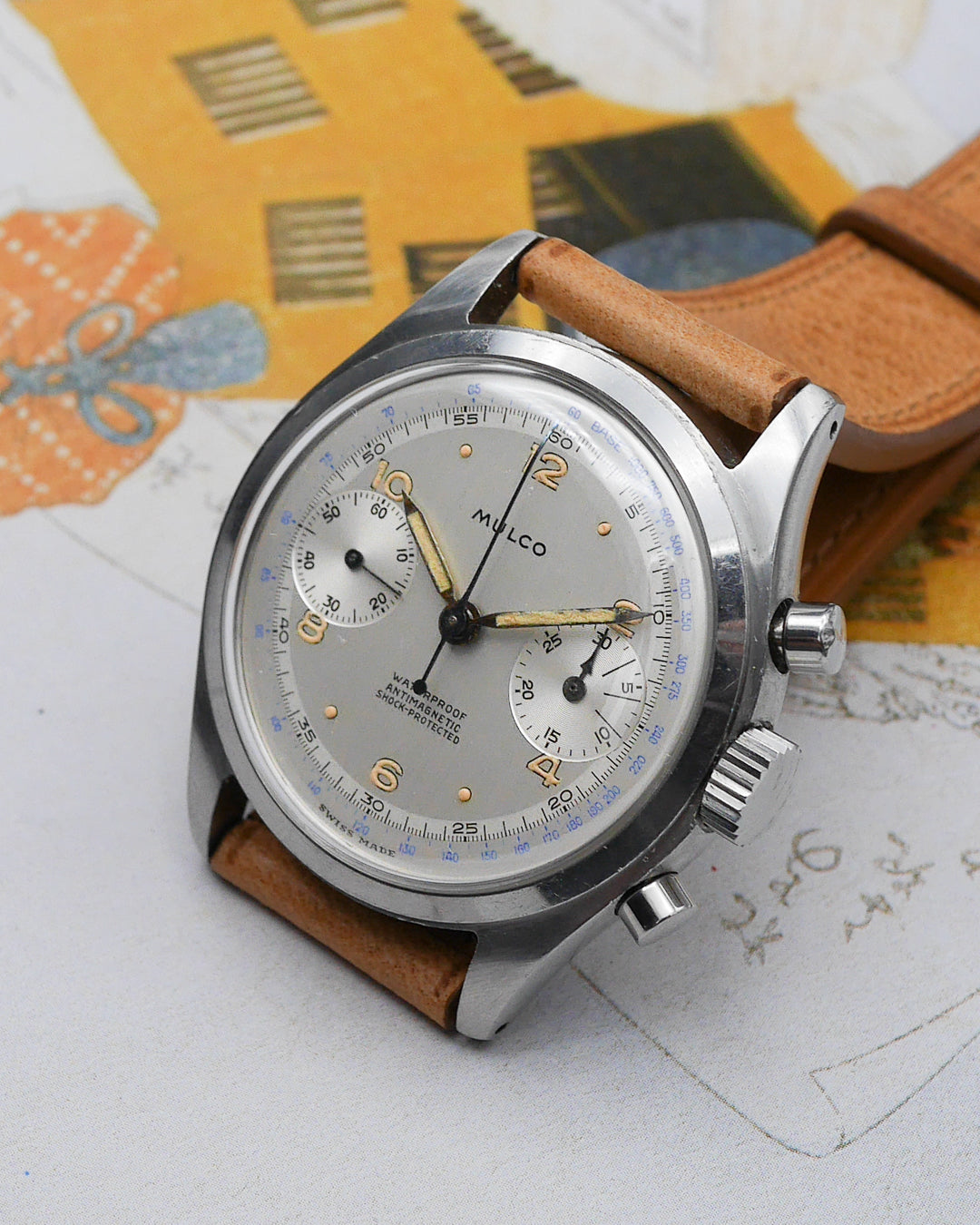 1940s Mulco Spillman case with rare luminous dial