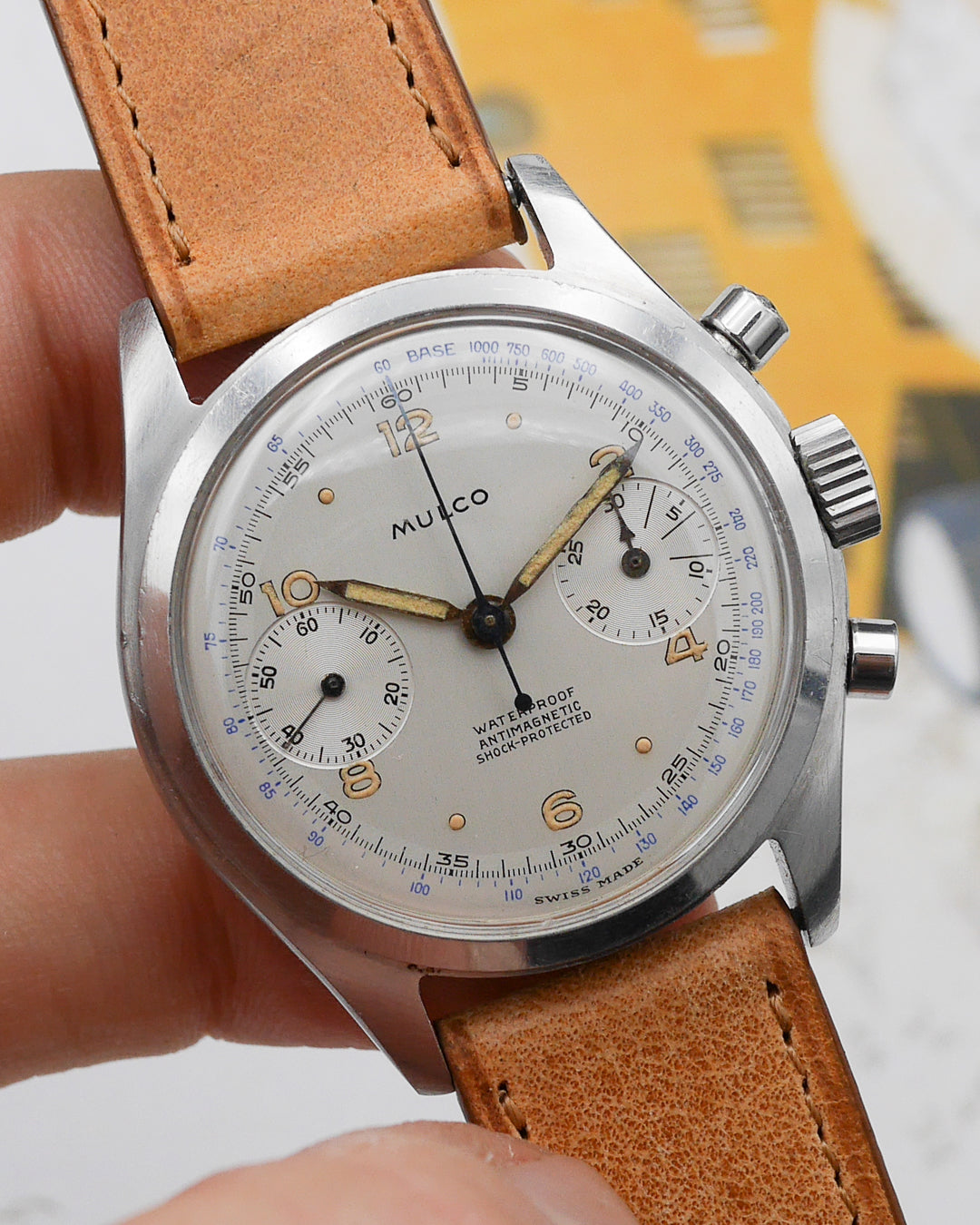 1940s Mulco Spillman case with rare luminous dial