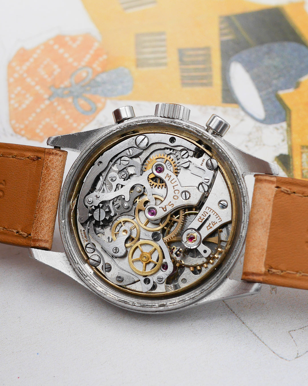 1940s Mulco Spillman case with rare luminous dial