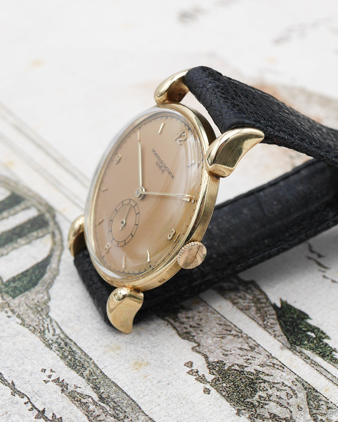 1940s Vacheron Constantin "Cornes de Vache" with B&P