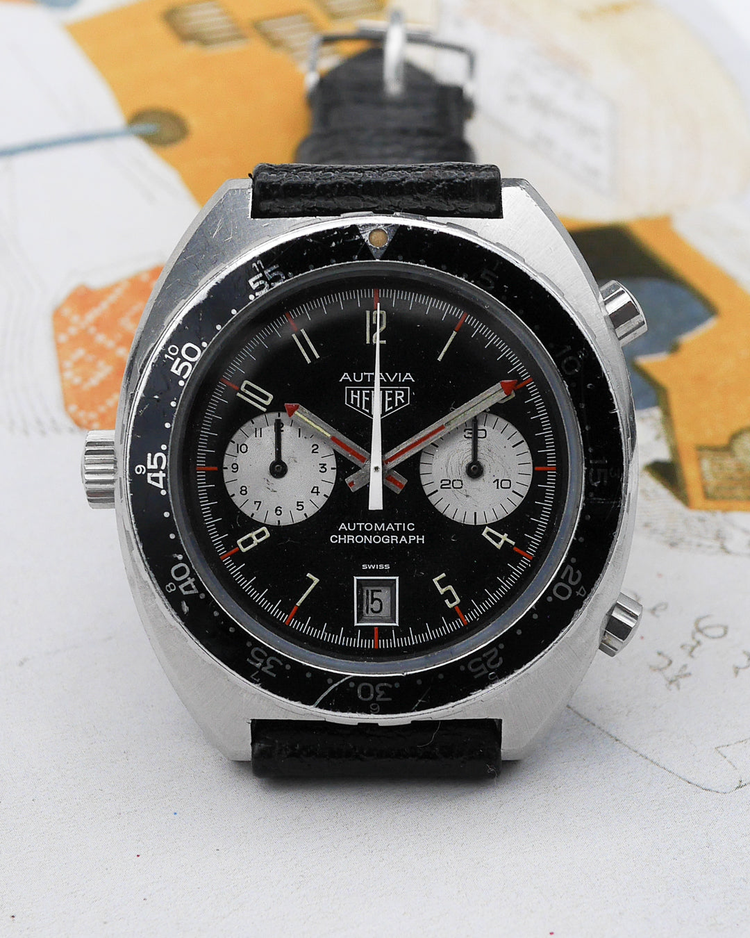 1970s Heuer Autavia 11630 Kenyan Air Force aka "Shauntavia"