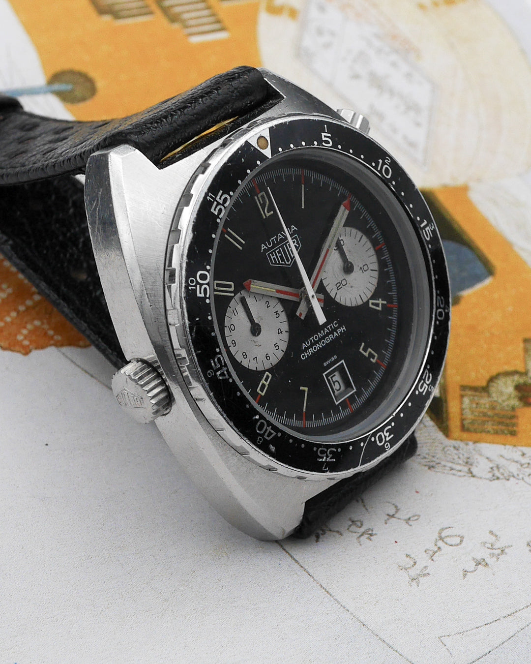 1970s Heuer Autavia 11630 Kenyan Air Force aka "Shauntavia"