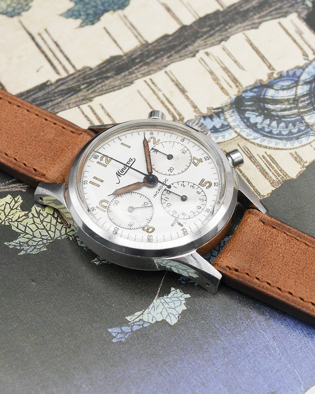 1960s Minerva Chronograph VD 712 made for the Swedish Military