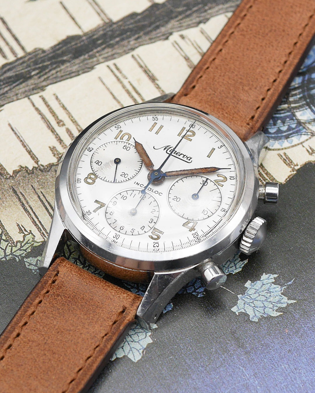 1960s Minerva Chronograph VD 712 made for the Swedish Military