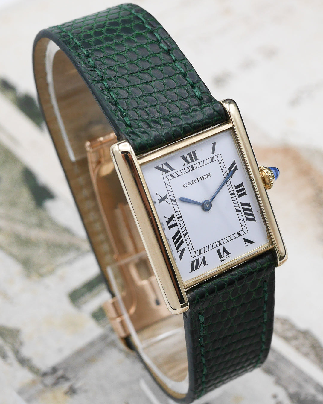 1976 Cartier Tank Louis Ultra Thin with original guarantee card