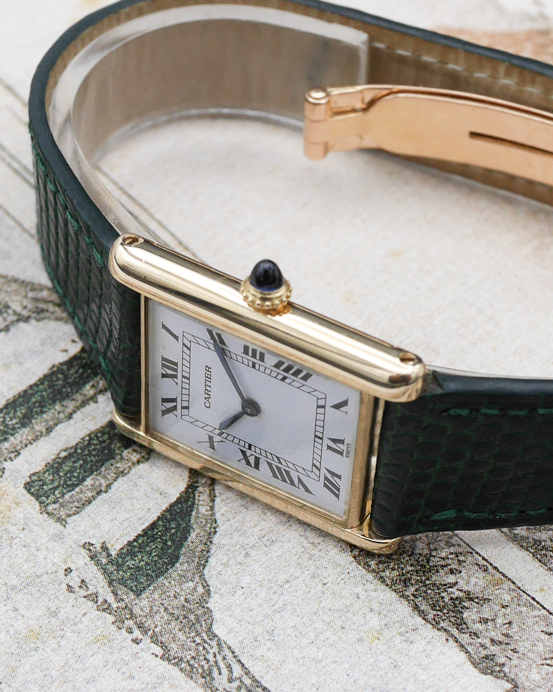 1976 Cartier Tank Louis Ultra Thin with original guarantee card