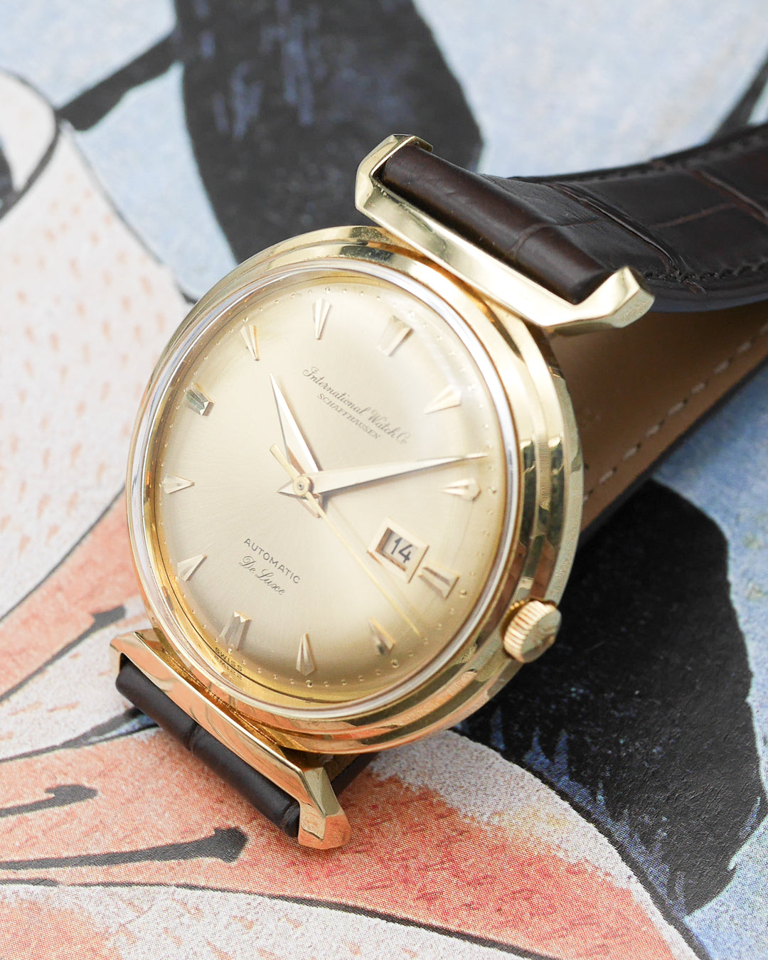 1950s IWC De Luxe "Flying Lugs"