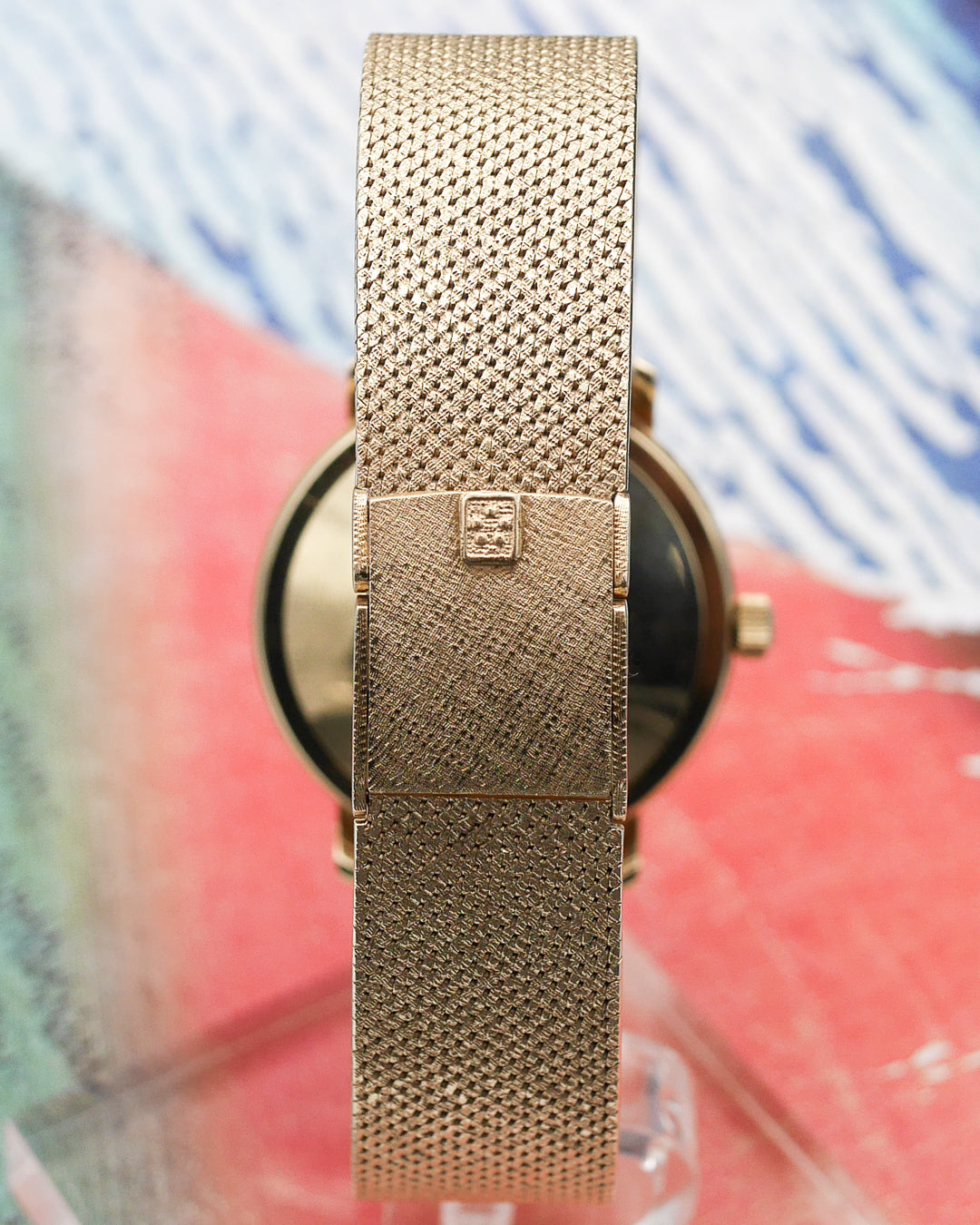 1970s Eterna Matic with integral gold bracelet