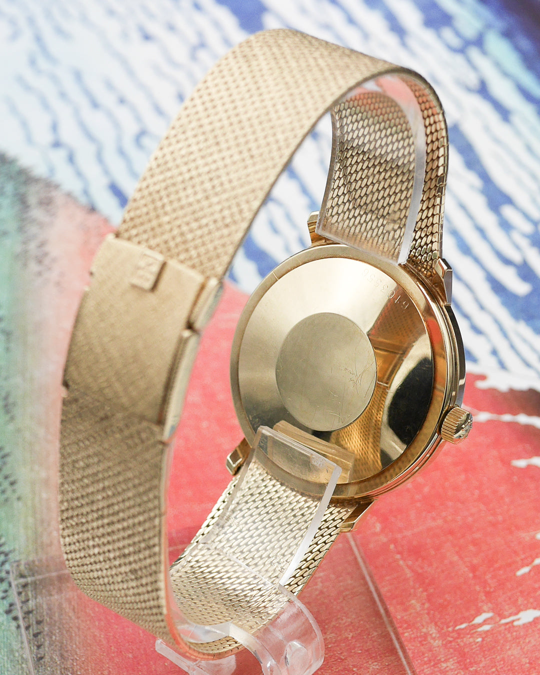 1970s Eterna Matic with integral gold bracelet