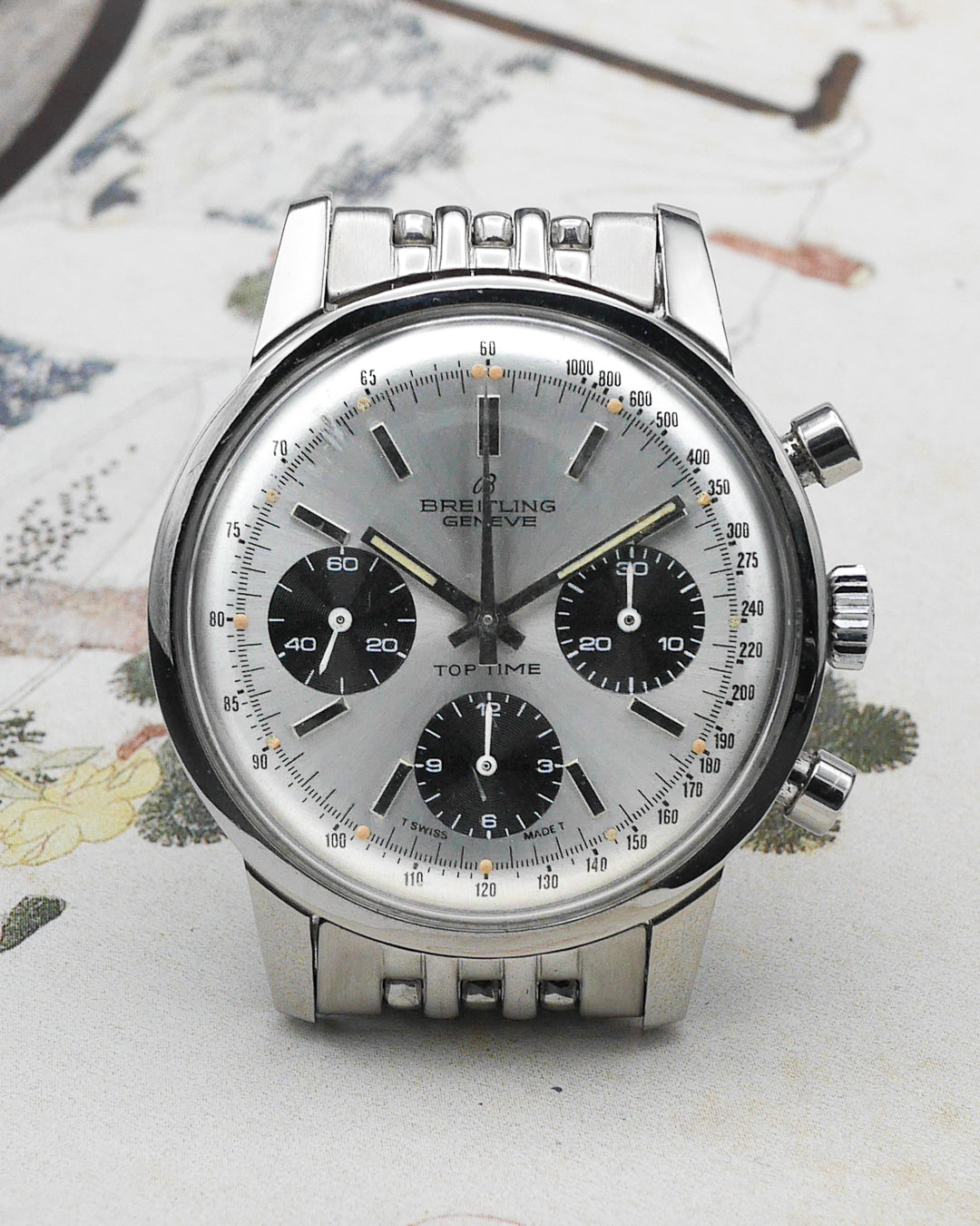 1970s Breitling Top Time "Long Playing" 815 transitional
