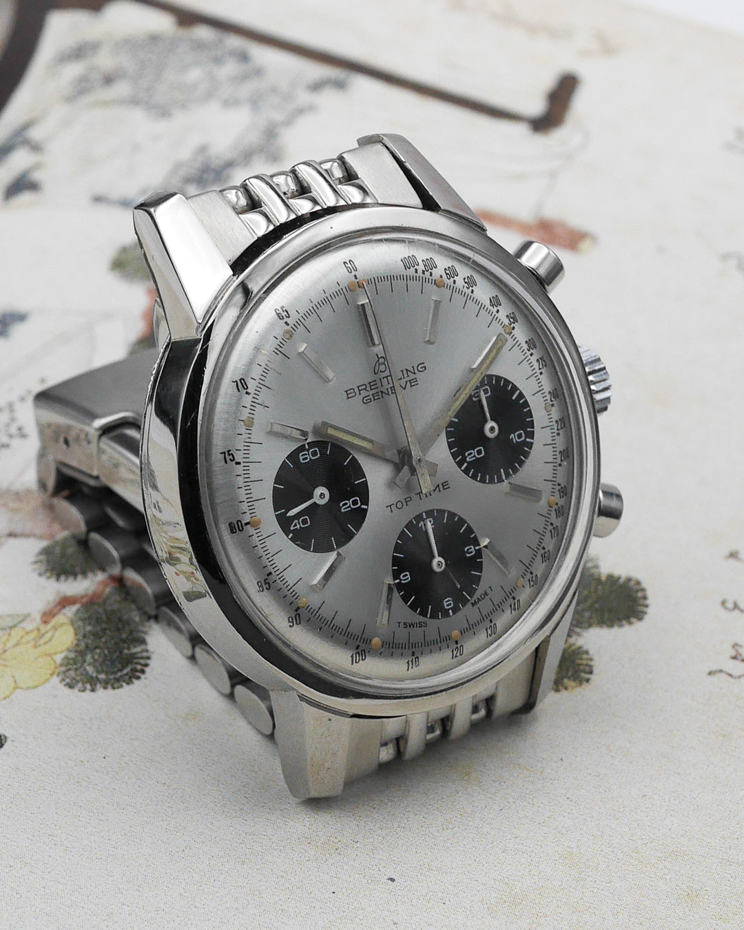 1970s Breitling Top Time "Long Playing" 815 transitional