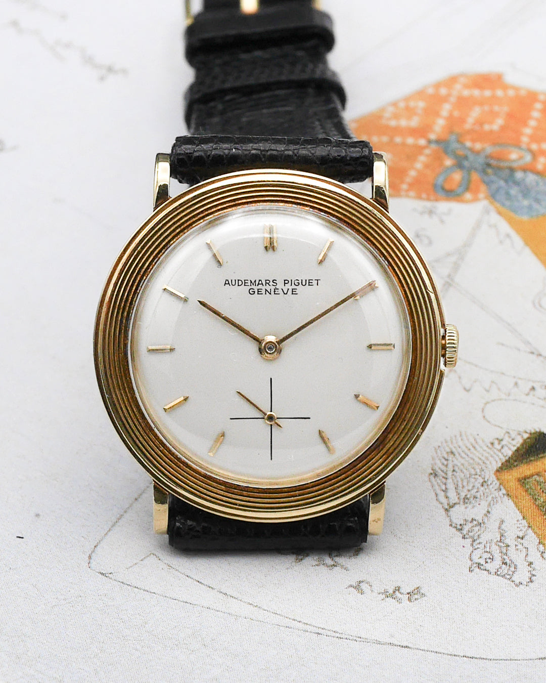 1950s Audemars Piguet Disco Volante with 18ct yellow gold Ribbed bezel