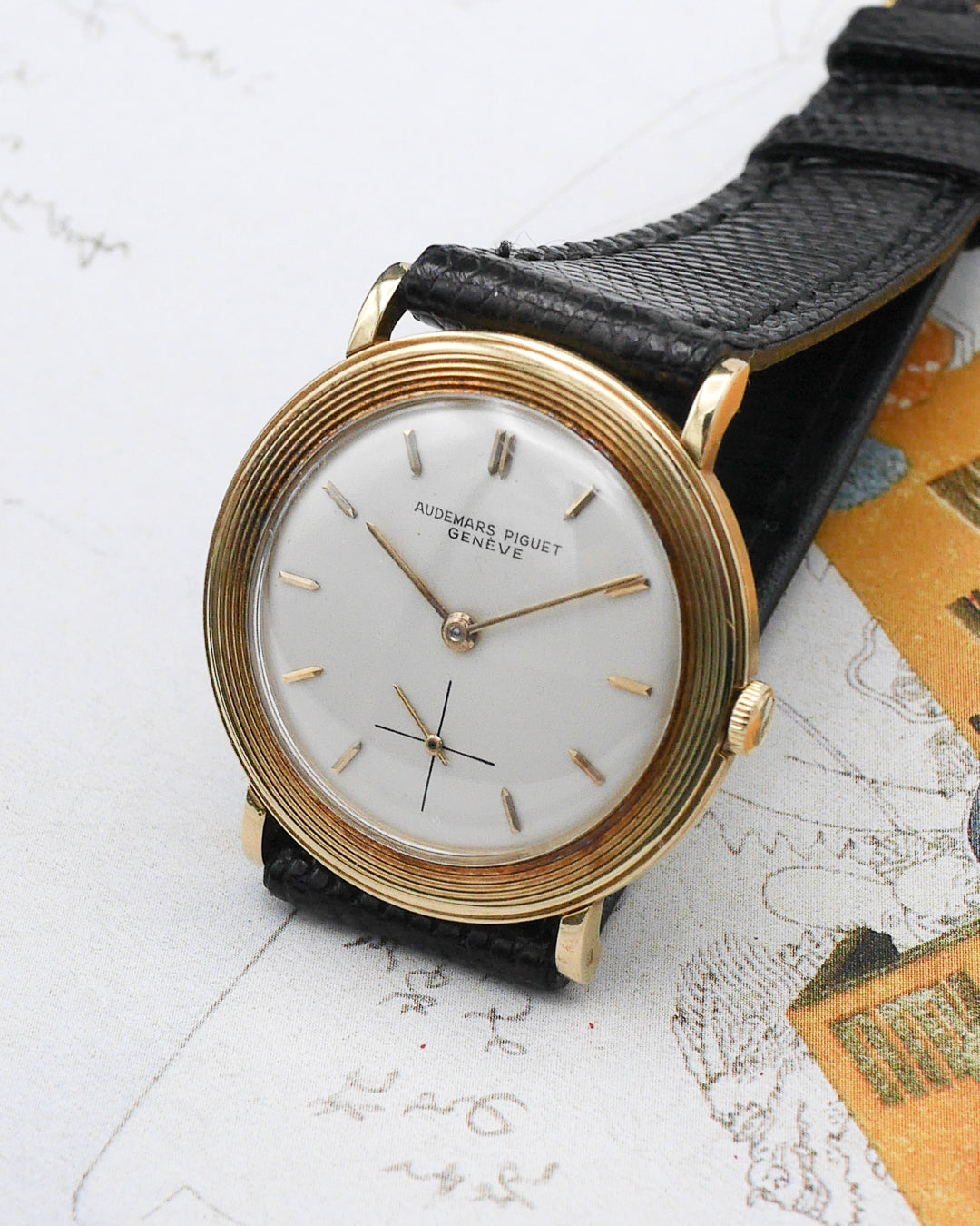 1950s Audemars Piguet Disco Volante with 18ct yellow gold Ribbed bezel