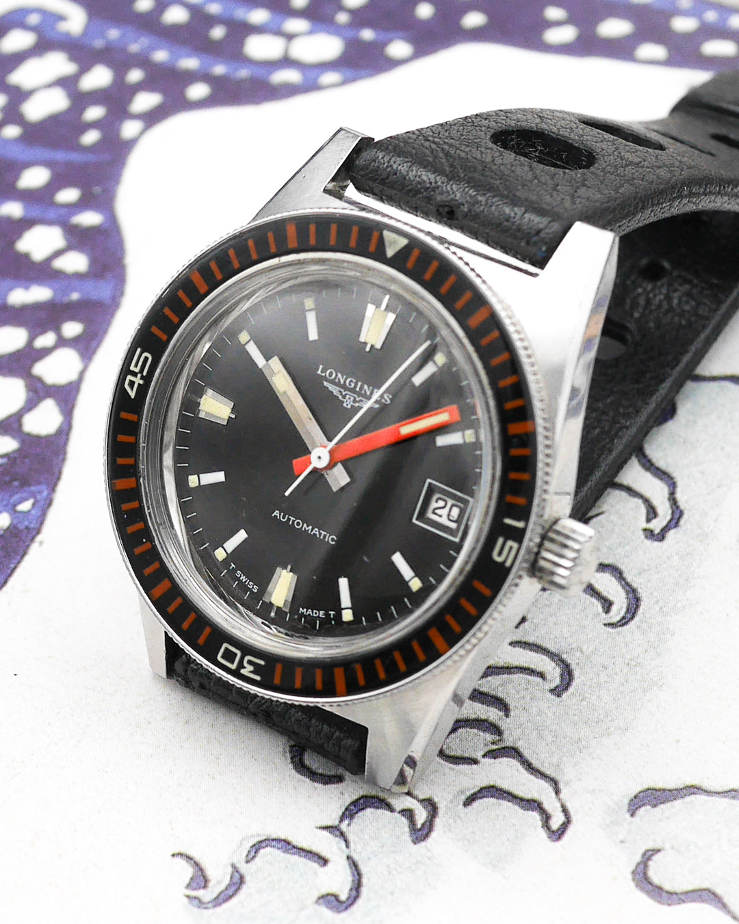 1960s Longines Skin Diver ref. 8248 bakelite bezel