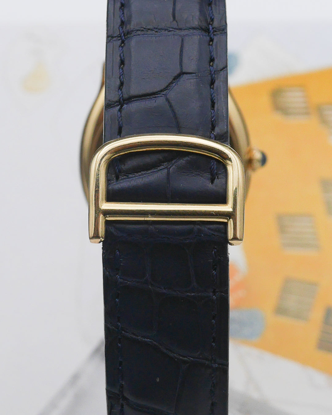 1985 Cartier Tortue in 18kt yellow gold with papers