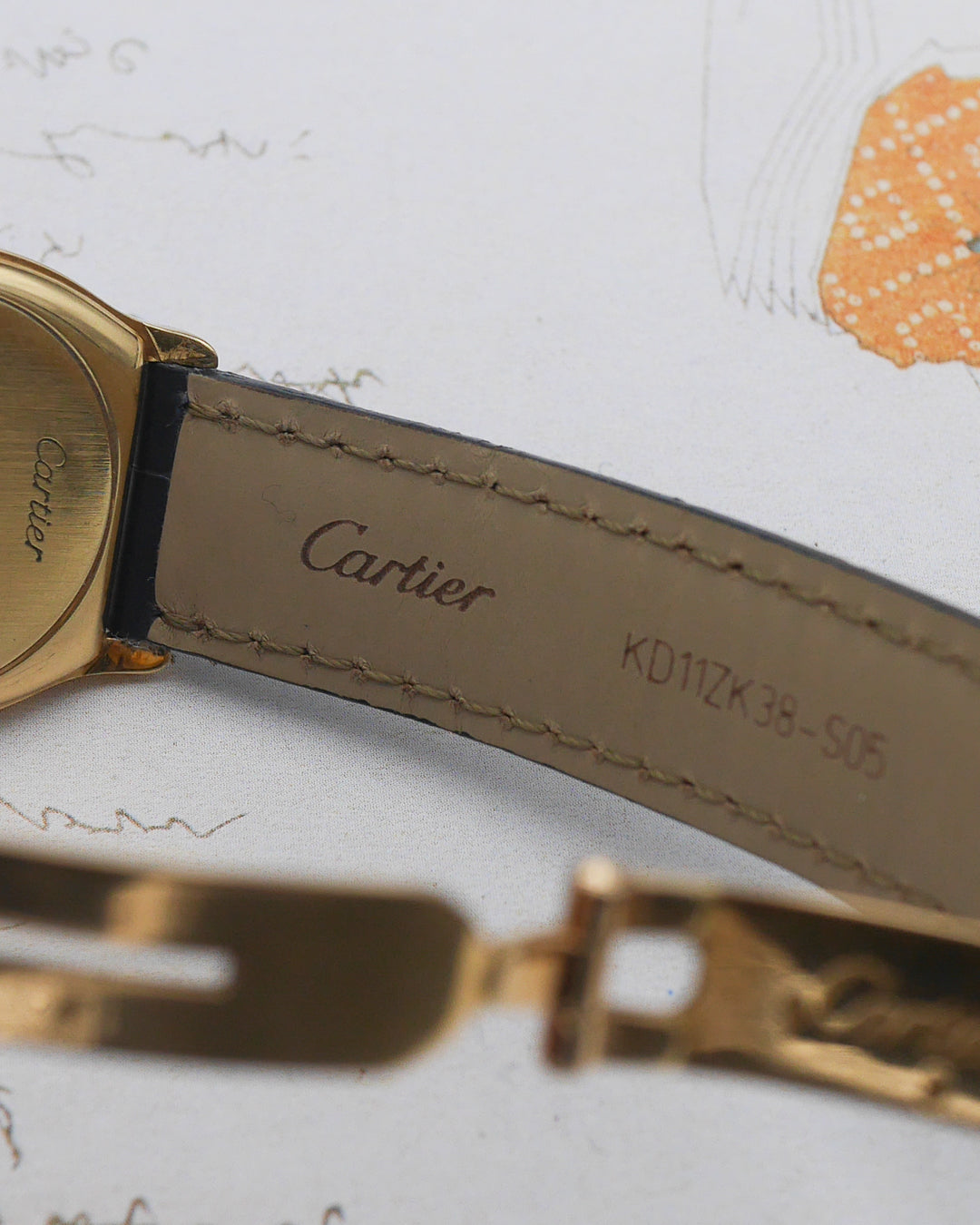 1985 Cartier Tortue in 18kt yellow gold with papers