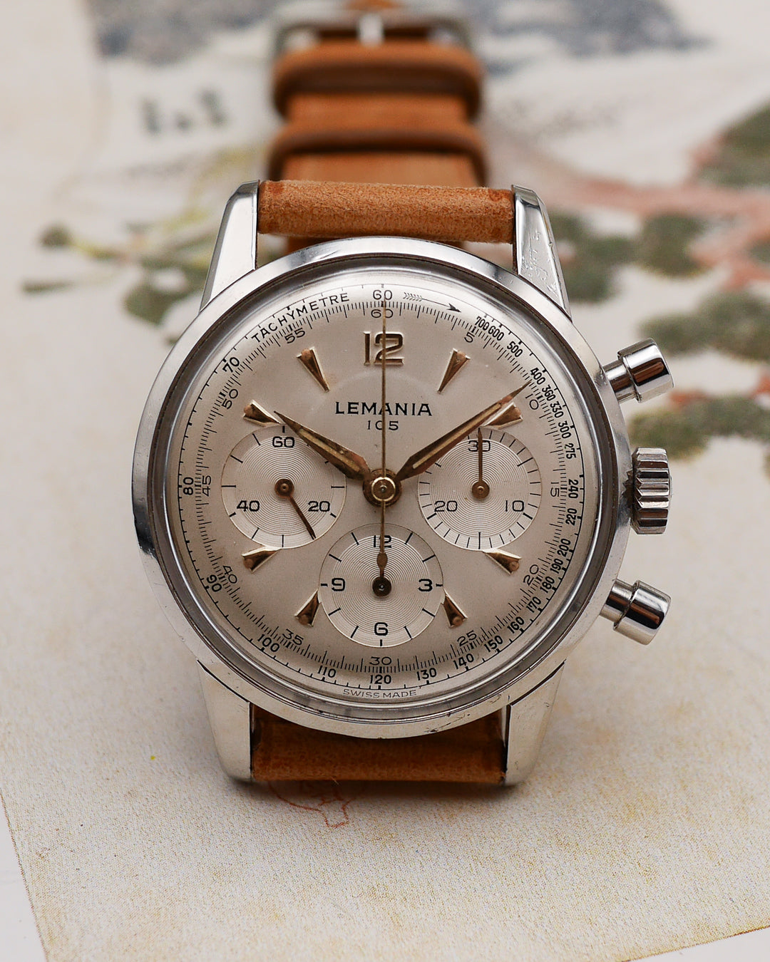 1957 Lemania chronograph 105 ref. 805-2